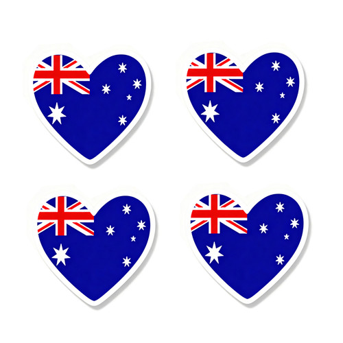 Pack australia flag - pack, heart