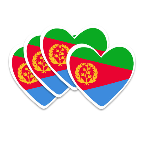 Pack eritrea flag heart - flag,