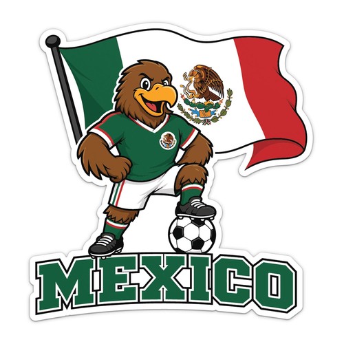 Mexico flag mascot national - flag,