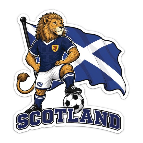 Scotland flag mascot national - scotland,