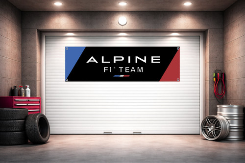 Alpine team banner - f1, 71x24"