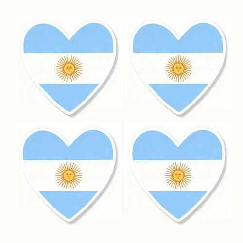Pack argentina flag heart - argentina,