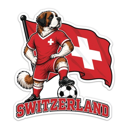 Switzerland flag mascot - switzerland,