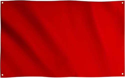 Red flag 91x152cm 3ftx5ft - red, flag,