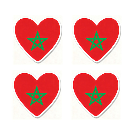 Pack morocco flag heart - pack,