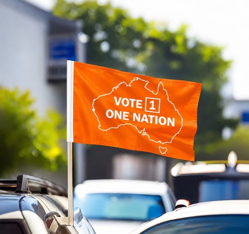 Vote one nation - vote, car