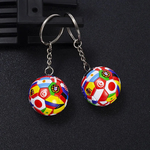 Football flag keychain country - flag,
