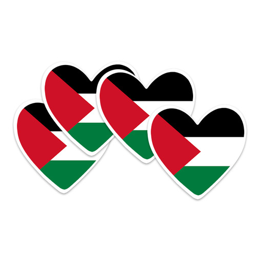 Pack palestine flag heart - 4,