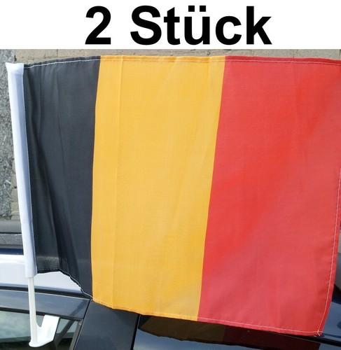 Car flag belgium football - 2x,