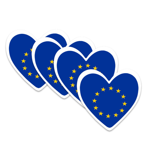 Pack europe flag heart - 4,
