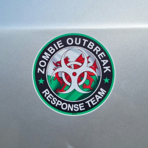 Wales welsh dragon - flag, zombie