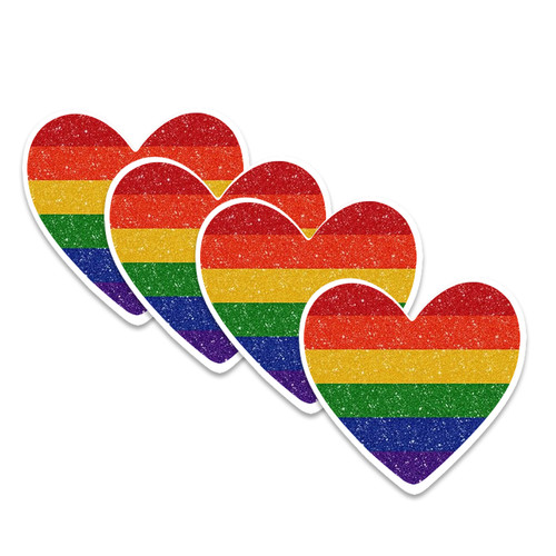 Pack lgbt rainbow flag heart - rainbow,